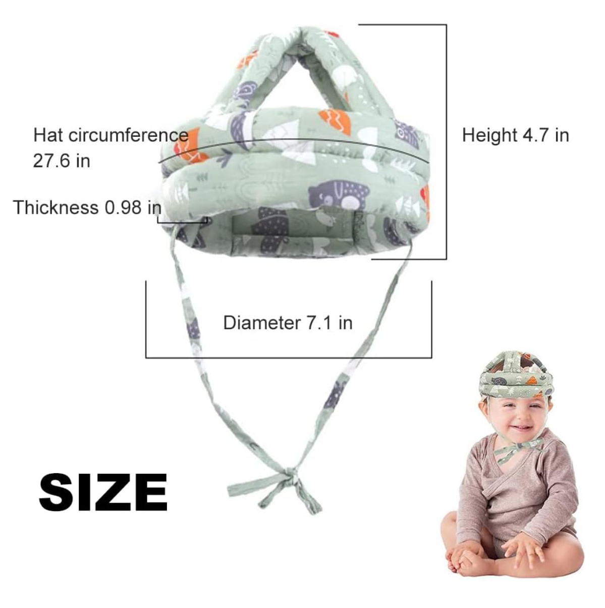 Miniatura 9 de Casco de Seguridad Antigolpes Bebe Niños - GENERO: NIÑA